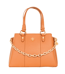 Bolso Dama Satchel Color Caramelo Jaime Ibiza 