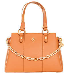 Bolso Dama Satchel Color Caramelo Jaime Ibiza 