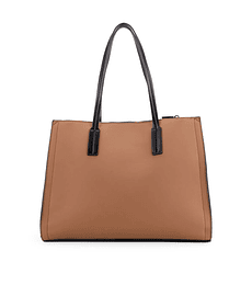 Bolsa Cloe Satchel Maxi Con Herraje Color Camel