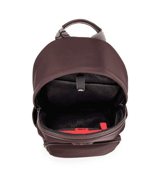 Mochila Cloe Grande Con Monedero Desprendible Color Café