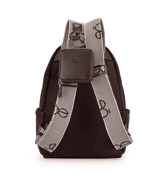 Mochila Cloe Grande Con Monedero Desprendible Color Café