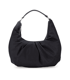 Bolsa Cloe Hobo Mediana Con Herraje Color Negro