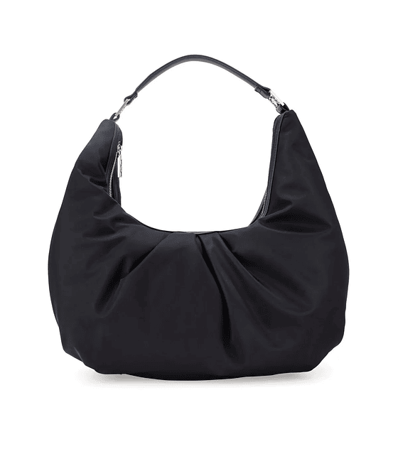 Bolsa Cloe Hobo Mediana Con Herraje Color Negro