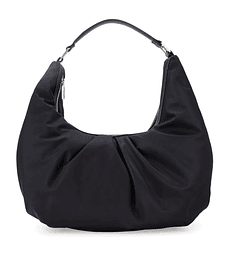 Bolsa Cloe Hobo Mediana Con Herraje Color Negro