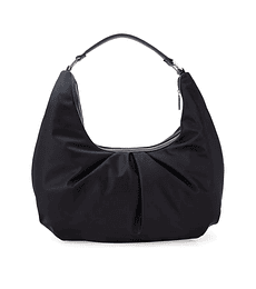 Bolsa Cloe Hobo Mediana Con Herraje Color Negro
