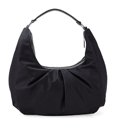 Bolsa Cloe Hobo Mediana Con Herraje Color Negro