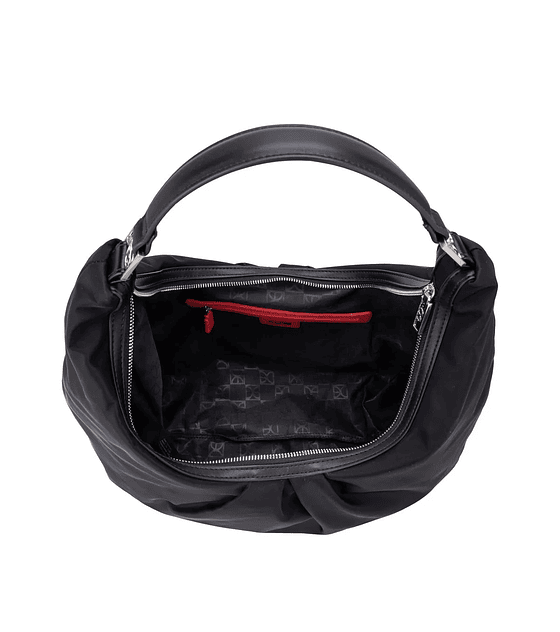 Bolsa Cloe Hobo Mediana Con Herraje Color Negro