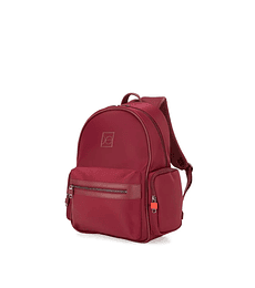 Mochila Cloe  Mediana Porta Laptop 15 Plg Color Tinto