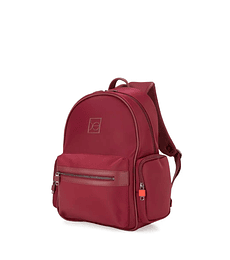 Mochila Cloe  Mediana Porta Laptop 15 Plg Color Tinto