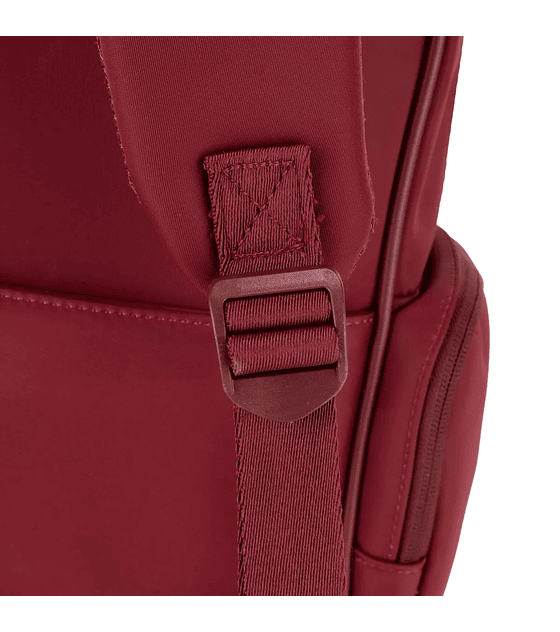 Mochila Cloe  Mediana Porta Laptop 15 Plg Color Tinto