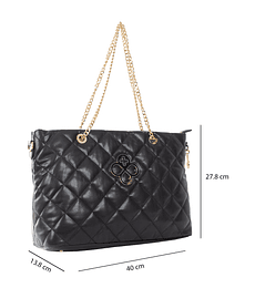 Bolsa Tote Jaime Ibiza Acolchada con Asa de cadena dorada 