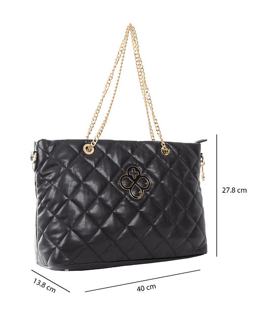 Bolsa Tote Jaime Ibiza Acolchada con Asa de cadena dorada 