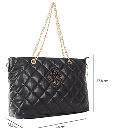 Bolsa Tote Jaime Ibiza Acolchada con Asa de cadena dorada 