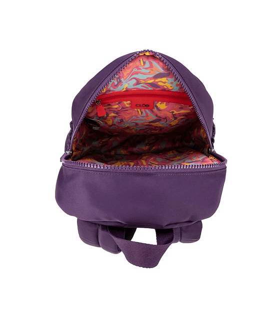 Mochila Grande Con Porta Laptop Cloe  De 15 Plg Color Morado