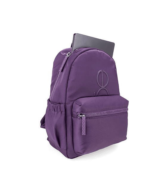 Mochila Grande Con Porta Laptop Cloe  De 15 Plg Color Morado