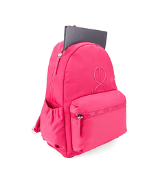 Mochila Grande Con Porta Laptop Cloe De 15 Plg Color Magenta