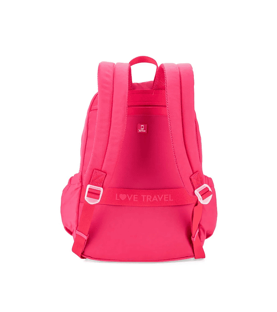 Mochila Grande Con Porta Laptop Cloe De 15 Plg Color Magenta
