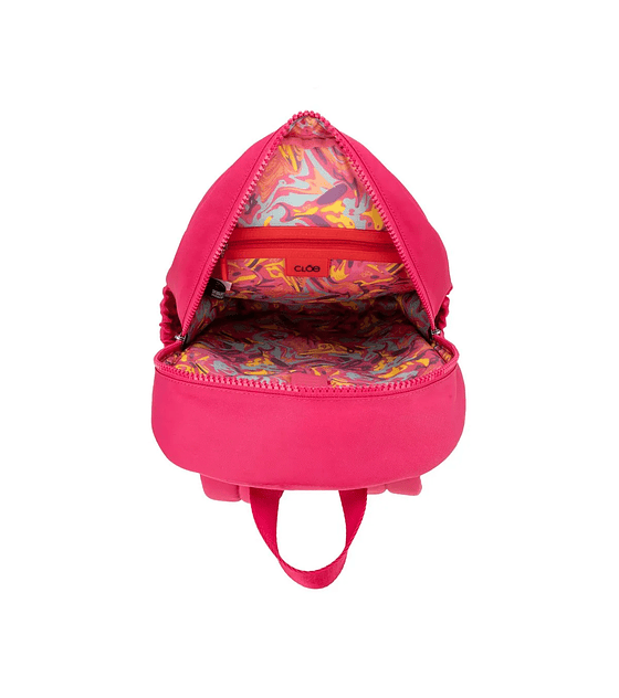 Mochila Grande Con Porta Laptop Cloe De 15 Plg Color Magenta