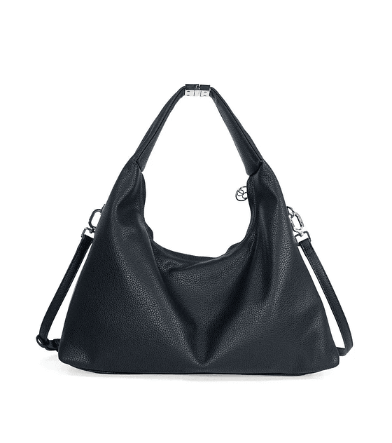 Bolsa Cloe Hobo Mediana Clásica Color Negro