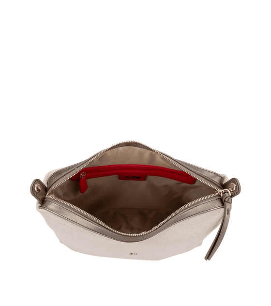 Bolso Hobo Maxi cloe Con Charm De Monograma Color Inox