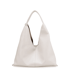 Bolso  Cloe Hobo Maxi Con Charm De Monograma Color Blanco