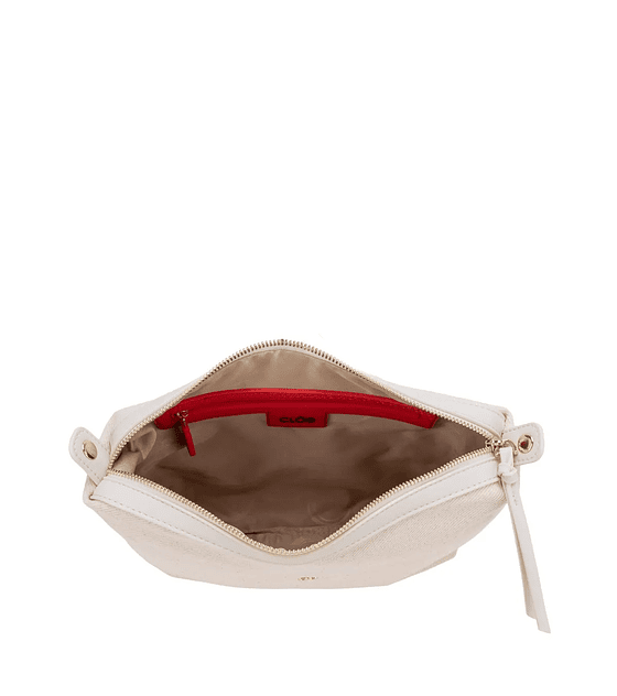 Bolso  Cloe Hobo Maxi Con Charm De Monograma Color Blanco