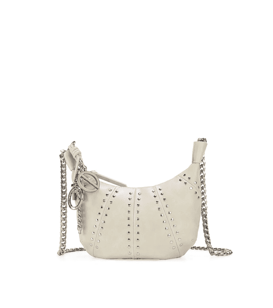 Bolsa Crossbody Cloe Grande Con Estoperoles Color Blanco