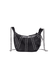 Bolsa Crossbody Cloe Grande Con Estoperoles Color Negro