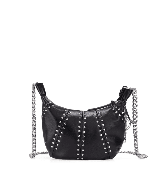 Bolsa Crossbody Cloe Grande Con Estoperoles Color Negro