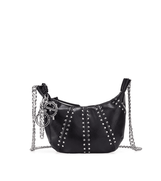 Bolsa Crossbody Cloe Grande Con Estoperoles Color Negro