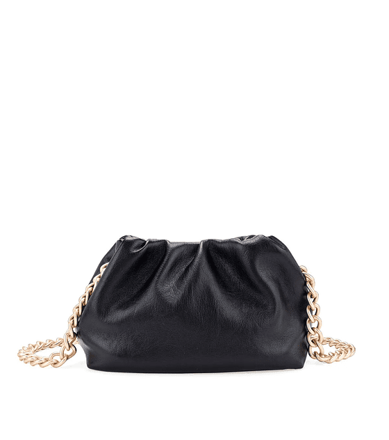 Bolsa Crossbody Chica cloe Con Herraje De Monograma  Negro