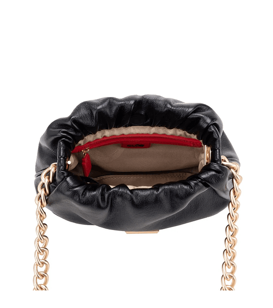 Bolsa Crossbody Chica cloe Con Herraje De Monograma  Negro