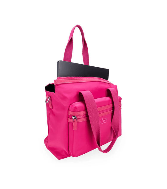 Bolsa cloe Porta Laptop 14 Plg Textil Color Magenta