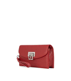Cartera Flap Grande cloe Con Maneral Desprendible Color Rojo