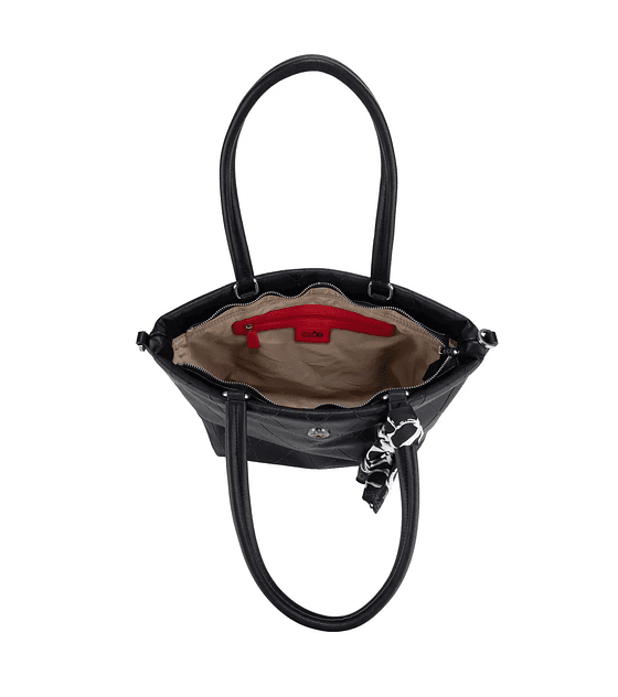 Bolsa Cloe Tote Con Mascada Color Negro