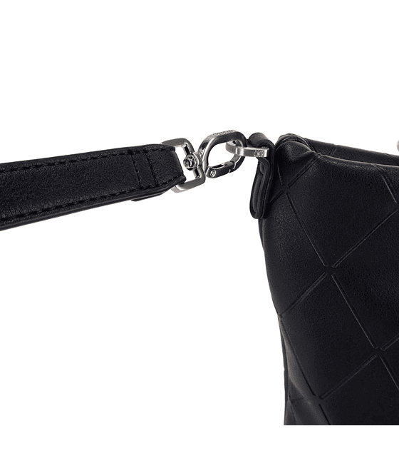 Bolsa Cloe Tote Con Mascada Color Negro