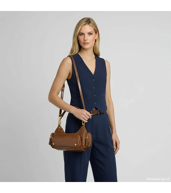 Bolsa Cloe Ladybag Chica Color Café