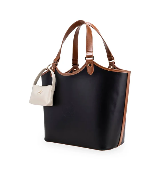 Bolsa Cloe  Tote Maxi Con Monedero Color Negro