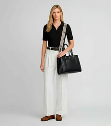 Bolsa Cloe  Tote Grande  Color Negro 