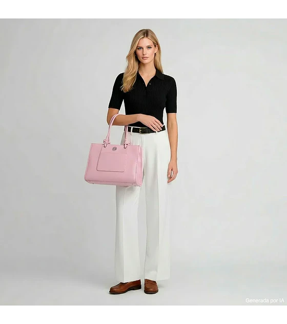 Bolsa Tote  Color Rosa