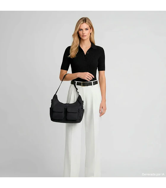 Bolsa Cloe Hobo Grande Color Negro