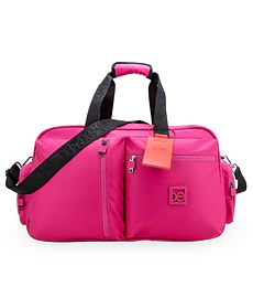 Maleta cloe Dufflebag Grande Con Monograma Color Magenta
