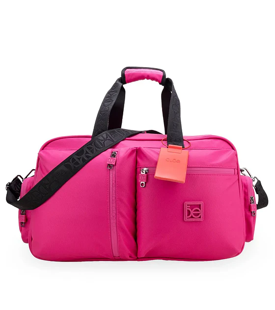 Maleta cloe Dufflebag Grande Con Monograma Color Magenta