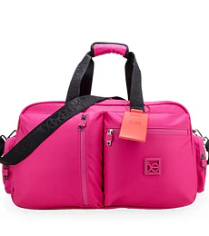 Maleta cloe Dufflebag Grande Con Monograma Color Magenta