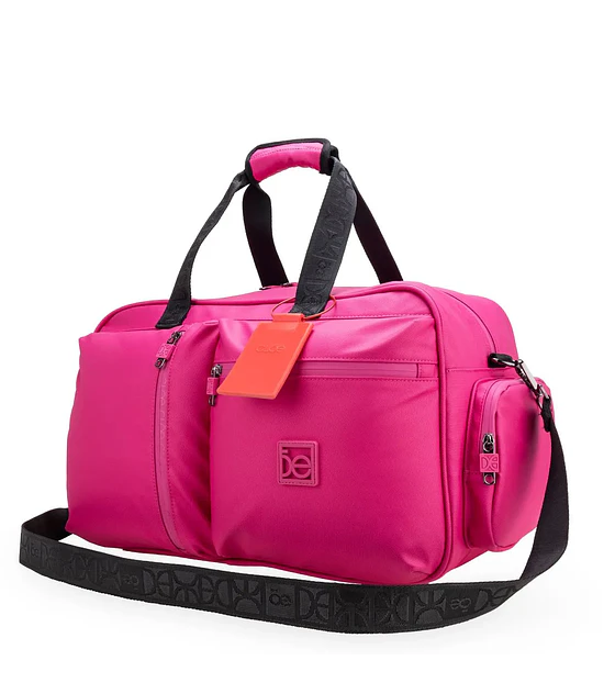 Maleta cloe Dufflebag Grande Con Monograma Color Magenta