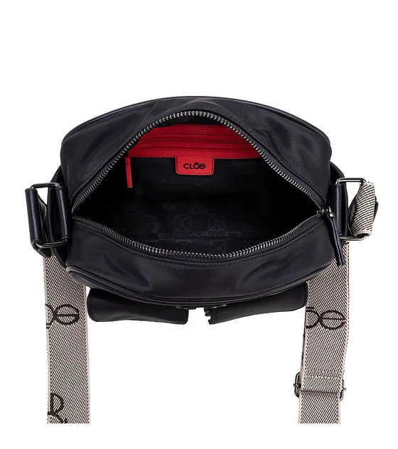Bolsa Cloe  Crossbody Chico Color Negro