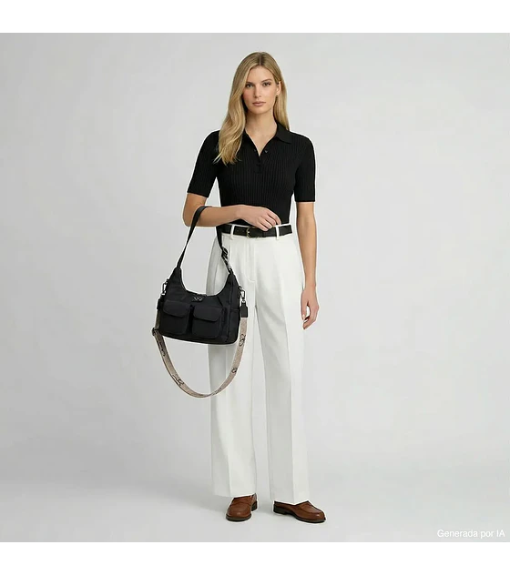 Bolsa Cloe Hobo Mediano Color Negro