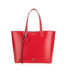Bolsa Cloe Tote Grande Con Charm Color Rojo