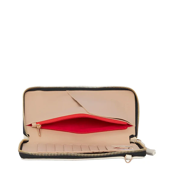 Cartera Cloe Grande Doble Función En Suede Color Negro