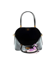 Bolsa cloe chica  Tote Doble Función Con Mascada Color Negro